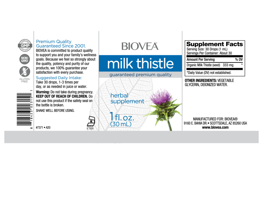 Biovea Milk Thistle Tincture